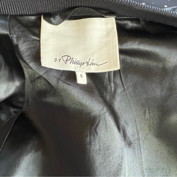 3.1 Phillip Lim Satin Embroidered Bomber Jacket - Picture 11 of 15
